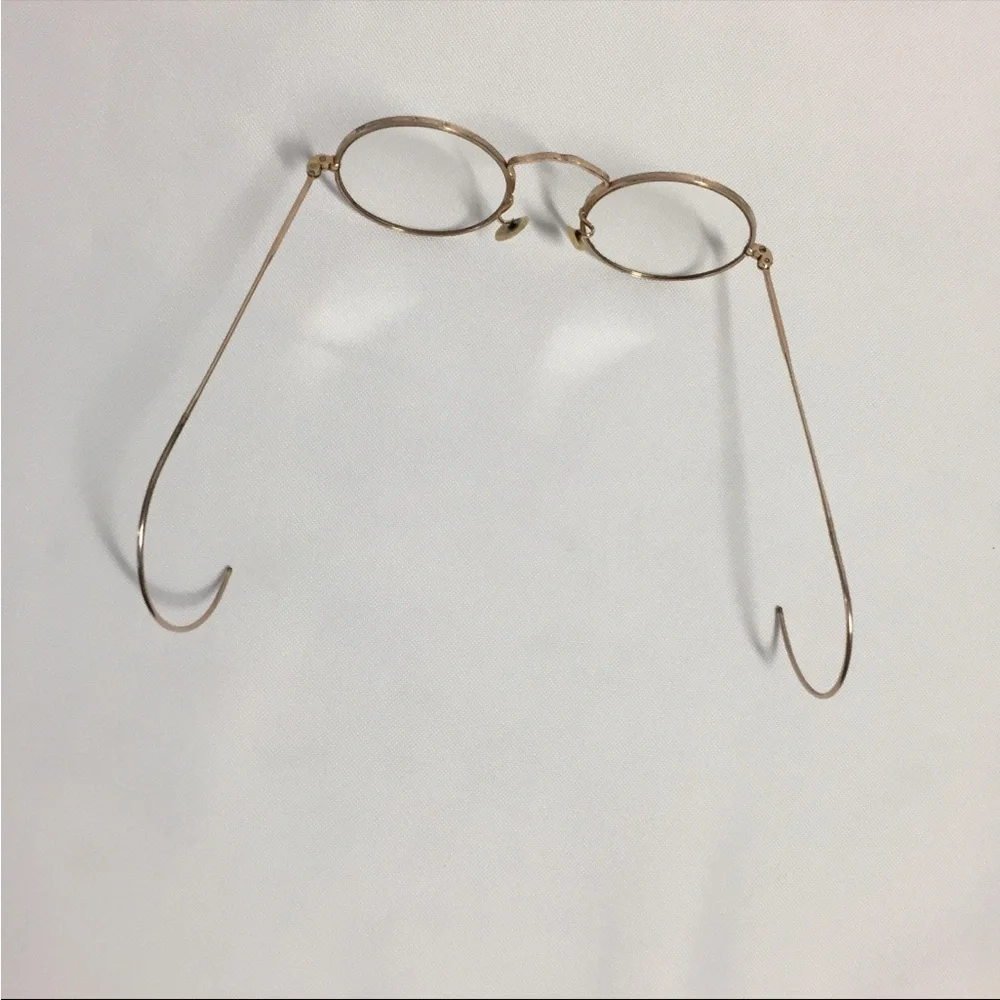 Vintage 1930s American Optical Gold Eyeglasses Spectacles Small